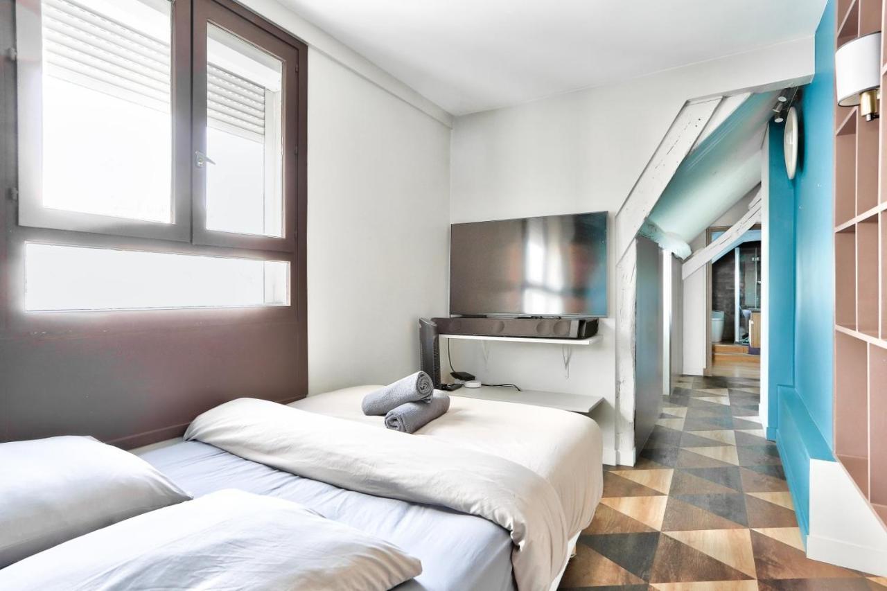 Le Marais Superb Apartment Terrace Paris Free Netflix Exterior foto