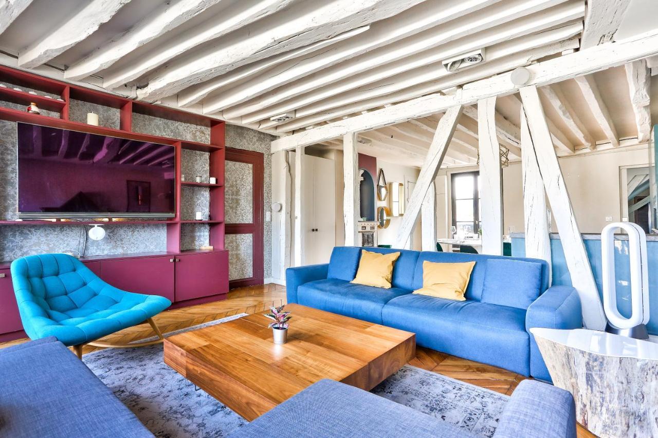 Le Marais Superb Apartment Terrace Paris Free Netflix Exterior foto