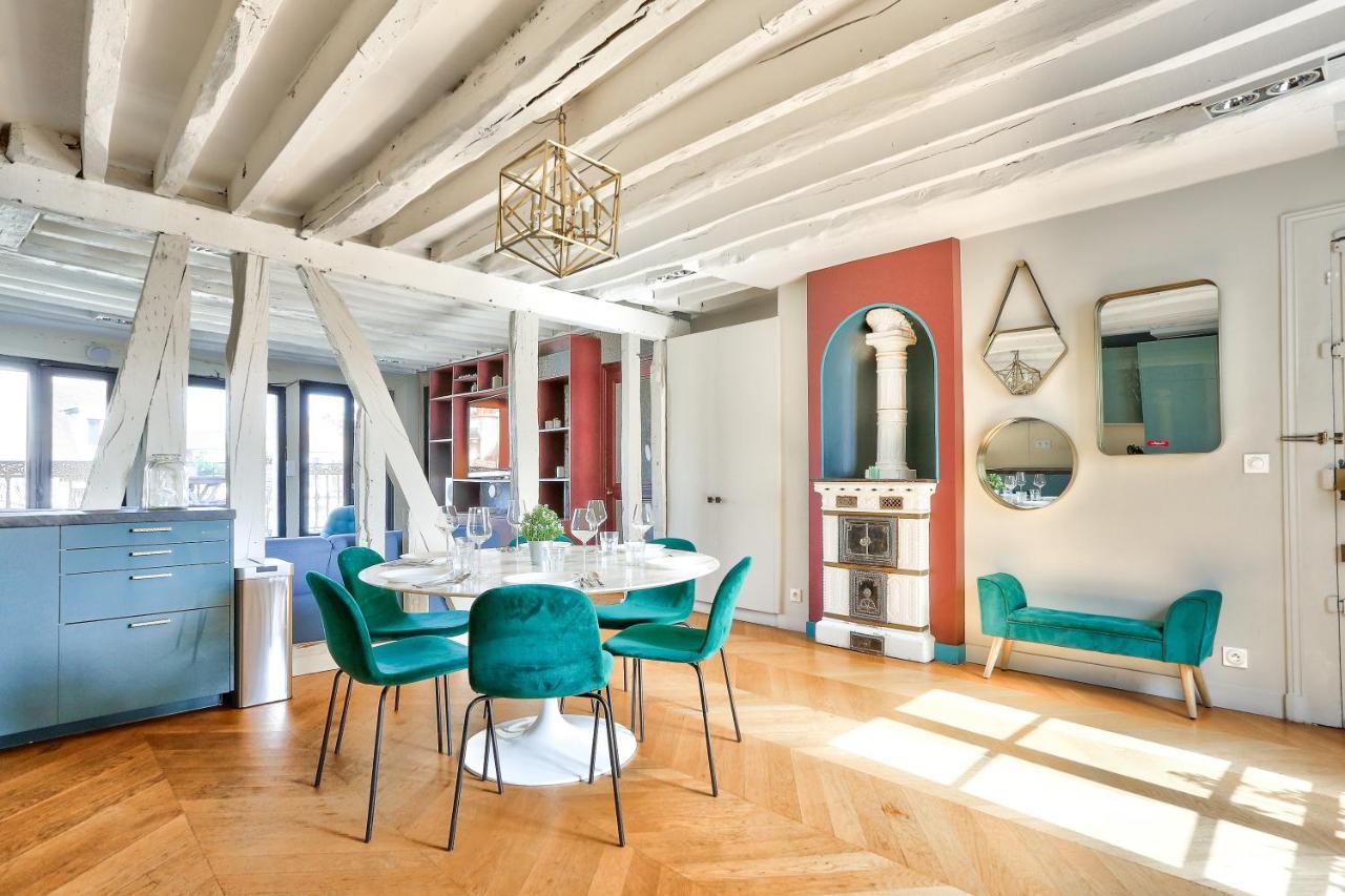 Le Marais Superb Apartment Terrace Paris Free Netflix Exterior foto